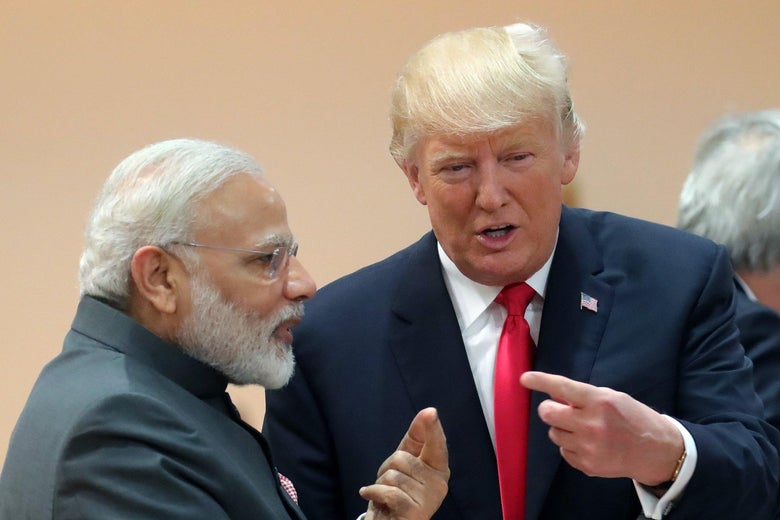 President Trump and Indian Prime Minister Narendra Modi.